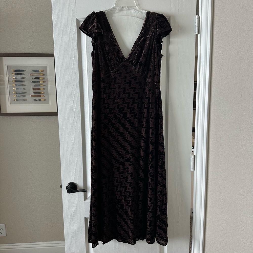 Calvin Klein velvet burnout dress